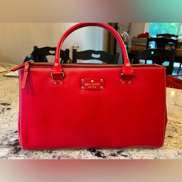 Kate Spade Red Purse/Bag - Picture 1 of 9